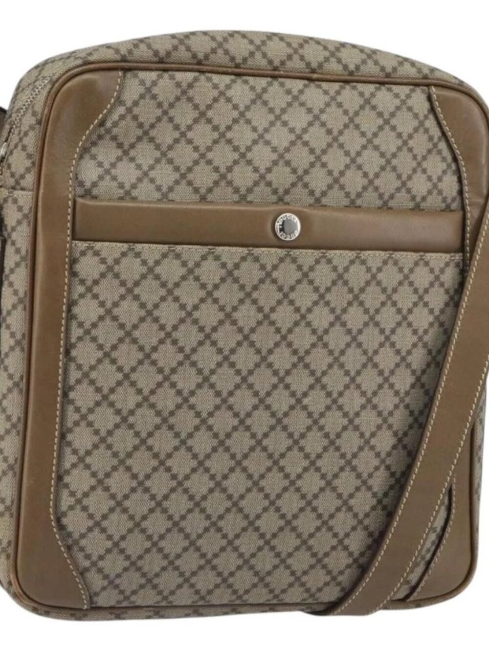 GUCCI Diamante Shoulder Bag PVC Leather Beige Silver 268159 Auth BA9486 - Picture 2 of 16